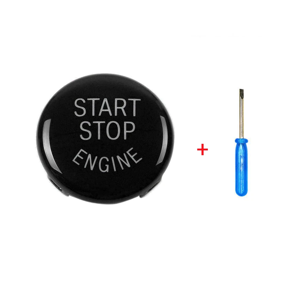 

Fit For BMW E60 E70 E90 E92 E93 Black Engine Start Stop Switch Button Cover Case