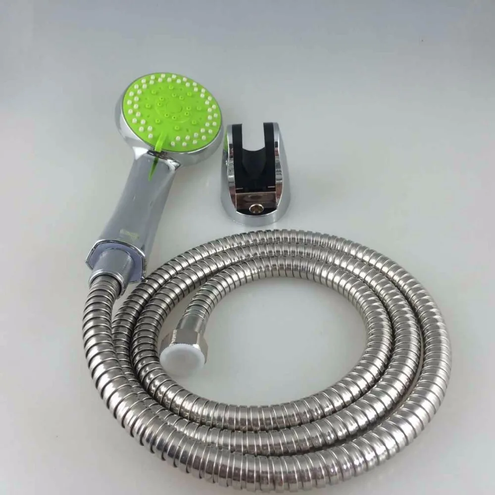 shower head with holder and flexible pipe high quality plastic bathroom