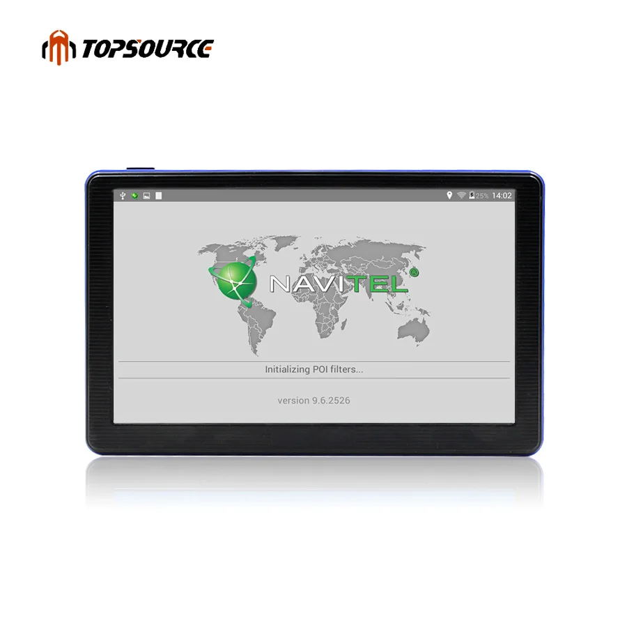 TOPSOURCE 7 ''HD Автомобильный gps навигатор емкостный экран Win CE6.0 FM Встроенный 8 Гб 800 МГц навигатор карта для Европы/США+ Канады