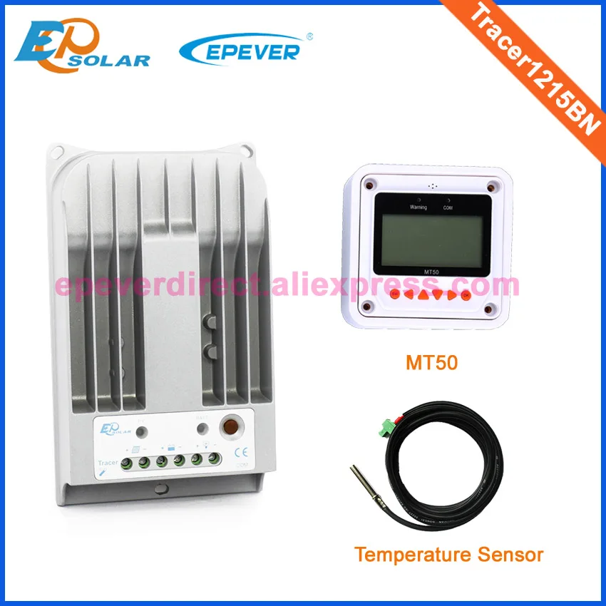 

Max Pv Input 150v mppt solar controller with temperature sensor and MT50 remote meter Tracer1215BN 10A