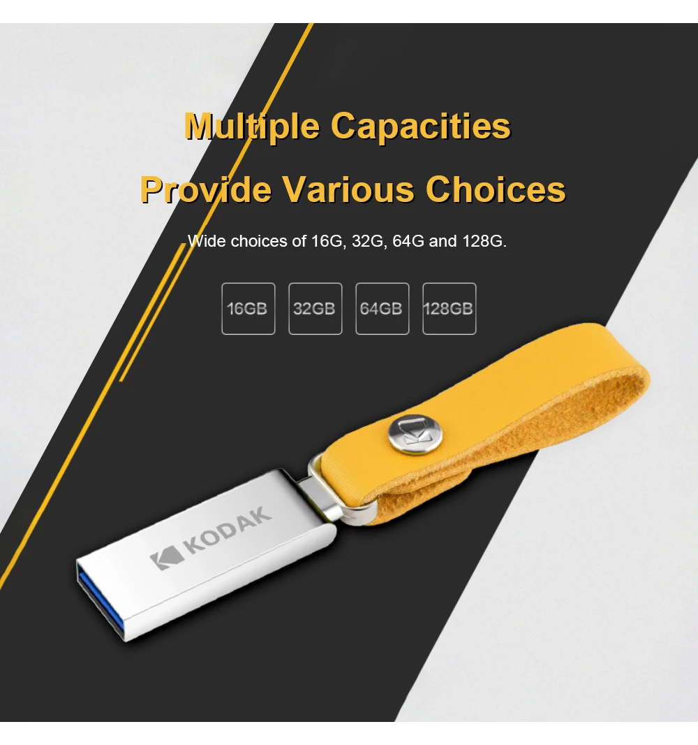 Оригинальный Kodak pendrive K123 USB 3,0 металлический USB флеш-накопитель 16 ГБ 32 ГБ 64 Гб 128 ГБ флеш-накопитель USB 3,0 флеш-накопитель U диск