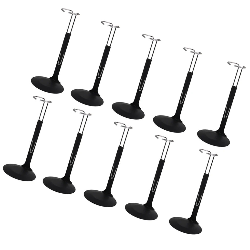 10Pcs 1/6 Display Stand Base for 12'' Soliders Action Figures Dolls 3.9-5.5''