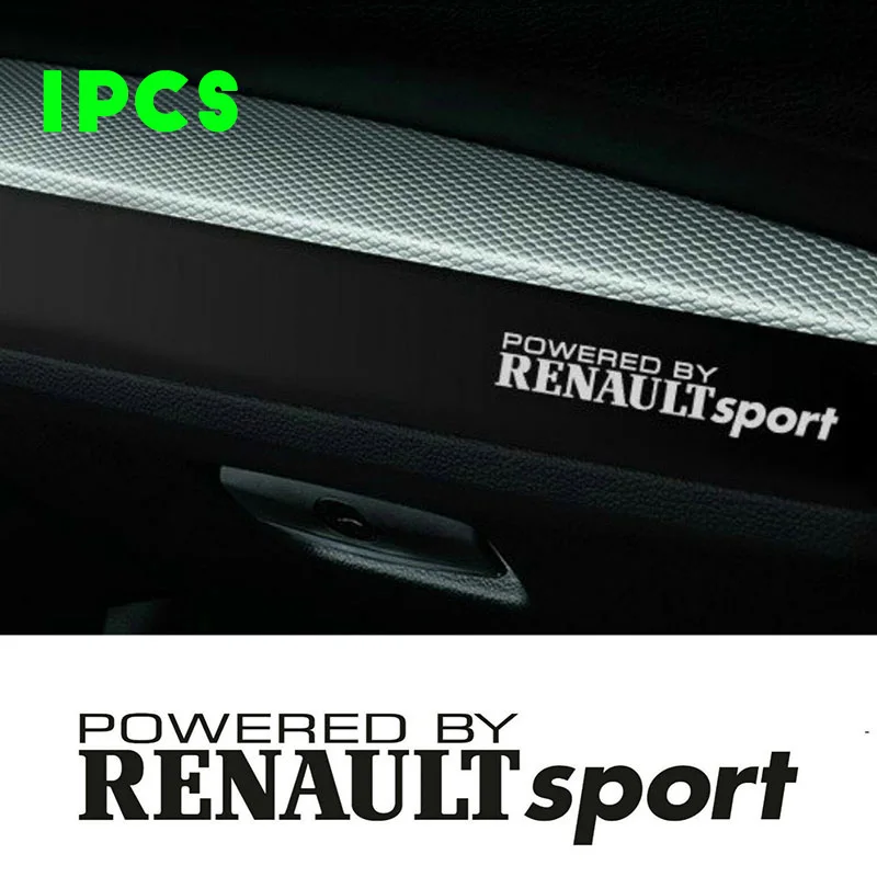 

1PCS for Powered By RENAULT SPORT Car Sticker Dashboard Car Decal Logo Graphics Clio Megane Twingo Renault