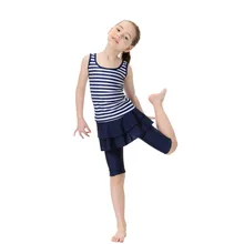 Купальный костюм из двух предметов для девочек, набор для купания, мусульманские купальные костюмы для девочек, купальный костюм, детская скромная пляжная одежда