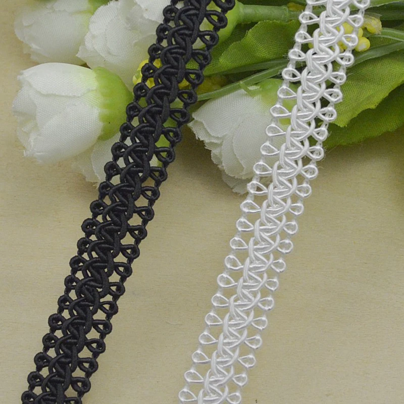 Designer Curved S Braid Lace Ribbon Crocheted for Clothes Decoration, 1