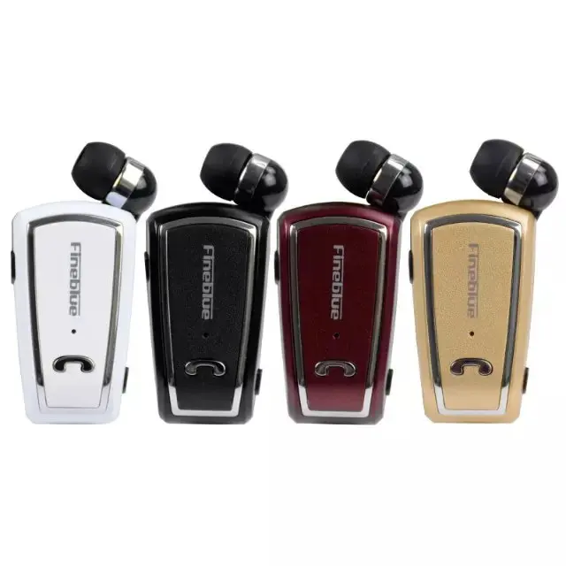 

New Retractable Fineblue F-V3 Mini Wireless driver auriculares fone Stereo Bluetooth Headset Clip Running Earphone for Phones