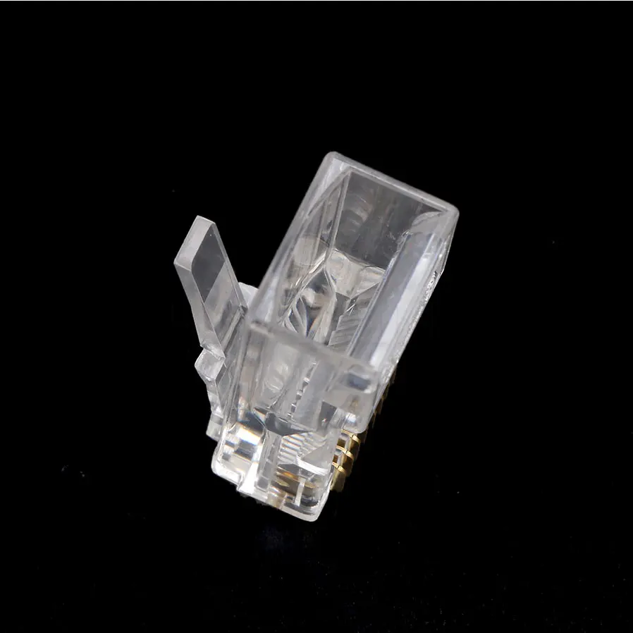 Розетка с прозрачной головкой для сетевого Ethernet разъемы RJ45 20 шт./лот 8 контактов