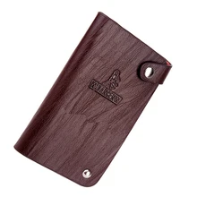 

CUIKCA New Men Wallets Genuine Leather Card Over Fashion Large Capacity Card Holder Brand Women Wallet Hasp Coin Purse