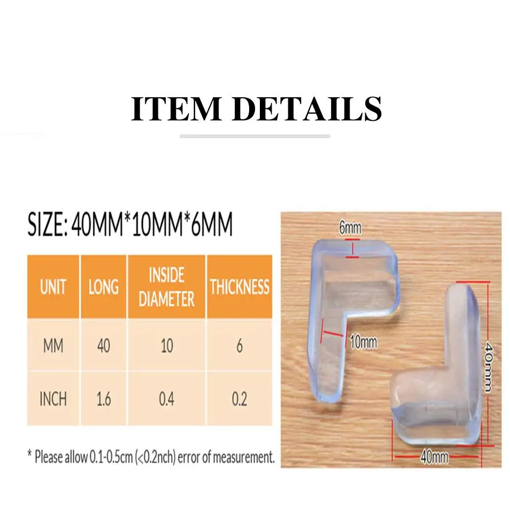 12 шт Прозрачный детский силиконовый защитный протектор для углов стола защита от детей антиколлизия углы защита безопасности
