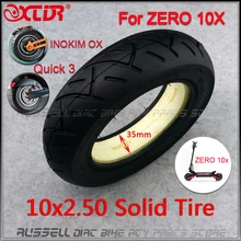 10x2.50 pneu sólido sem câmara de ar, para rápido 3 zero 10x inokim ox scooter elétrico dobrável 10 polegadas mini lâmina de barbear para moto