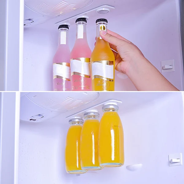 

2pcs Bottle Jar Hanger Holder Magnet Refrigerator Fridge Durable Beer Storage Loft Organizer Hot Sale