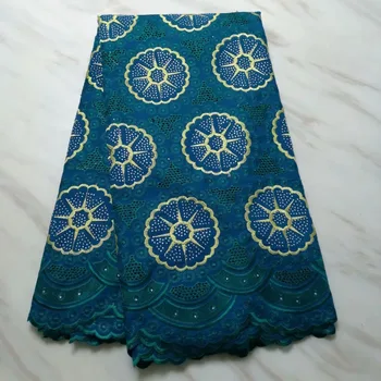 

Green Gold allover embroidery genuine french lace Swiss lace African tulle fabric very beautiful 2019 good choice 5 yards/pc