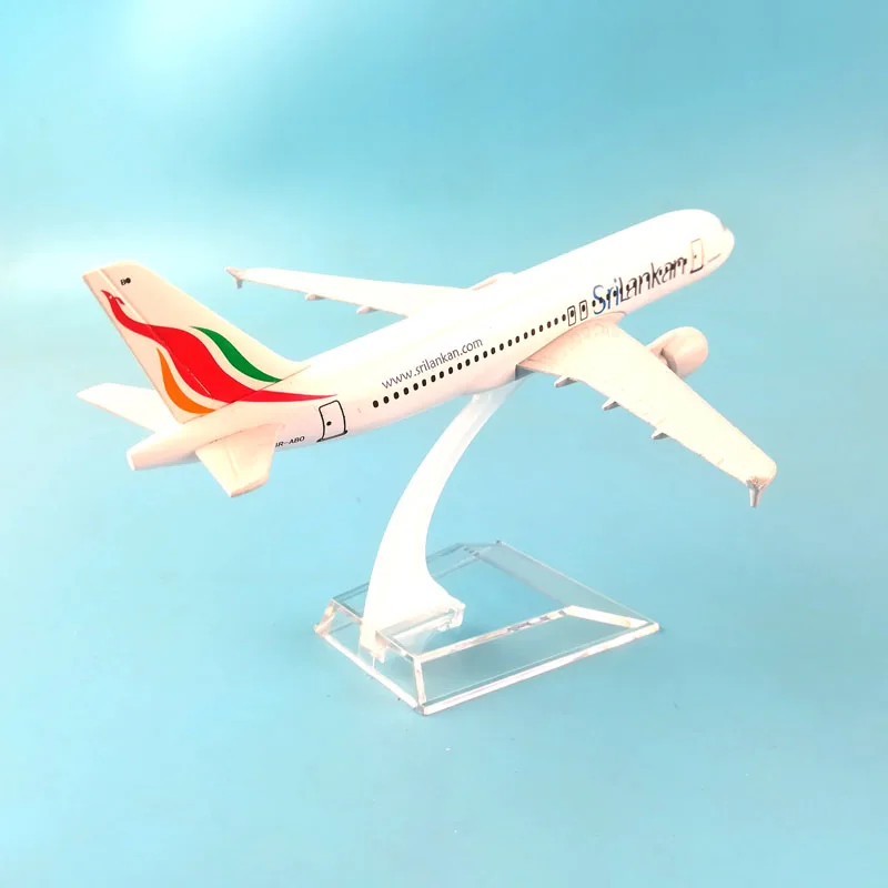 20 см модель самолета SriLankan Airlines 16 Airbus A320 сплав металл литая под давлением