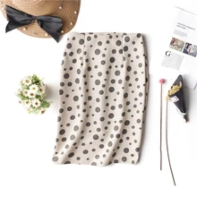 Сексуальная разноцветная замшевая юбка-карандаш средней длины для женщин модная эластичная высокая талия Офисная Женская облегающая юбка Saias