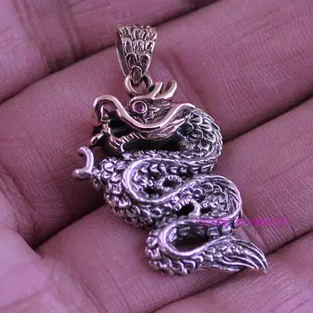 

925 sterling silver jewelry gold faucet dragon pendants