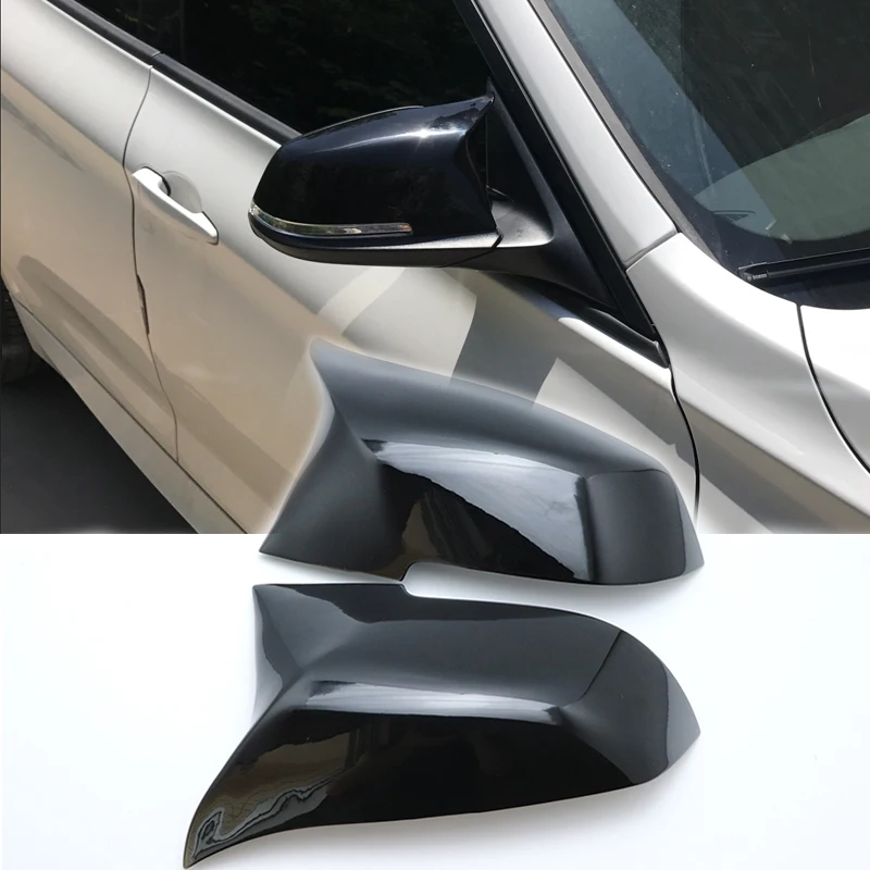 Замена Черный цвет M3 M4 вид зеркало заднего вида заглушки shell для BMW 2 серии F22 F23 218i 220i 228i купе и кабриолет