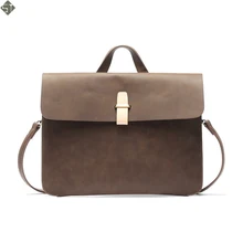 Multifunctional Crazy Horse Men Bag Leather Vintage Handbags Messenger Shoulder Bags Crossbody Bag For Men