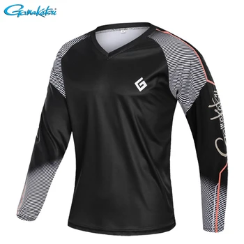 

Gamakatsu Men Fishing Clothing Ultrathin Long Sleeve Sunscreen Anti-UV Breathable Summer Fishing Clothes M-3XL Fishing Shirts