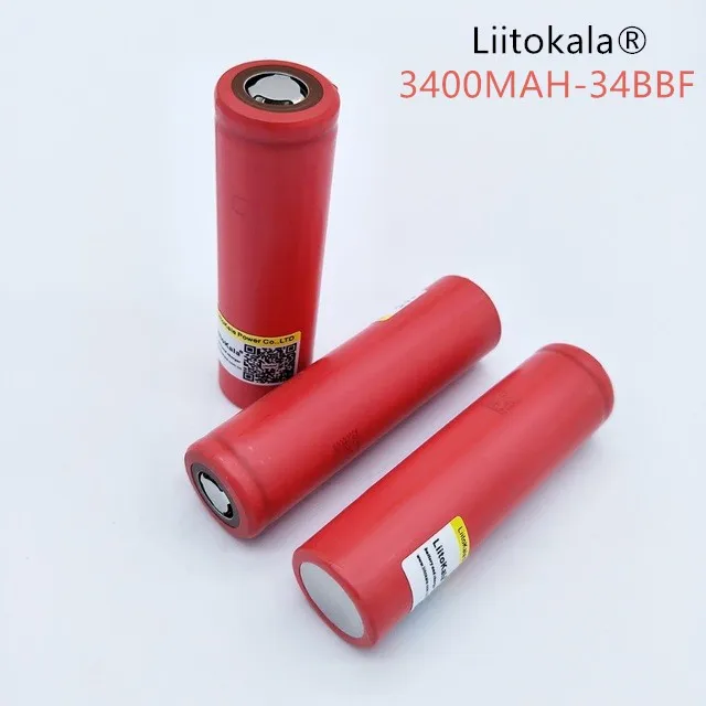 

5 units / original batch liitokala 3.7v 18650 3400 mAh rechargeable battery NCR18650BF li-lon 3.6 V