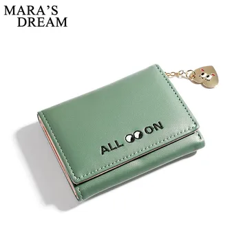

Mara's Dream Women Wallet Fashion Short Zipper Hasp Purse Small Clutch Cartoon Embroidery PU Leather Female Wallets Card Holder