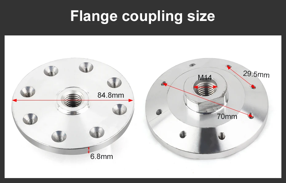 2 шт./лот угловые шлифмашины увидел Адаптерная плата Поддержка фиксированный поток M14 алюминиевый фланец для диаметр 180 мм-230 мм