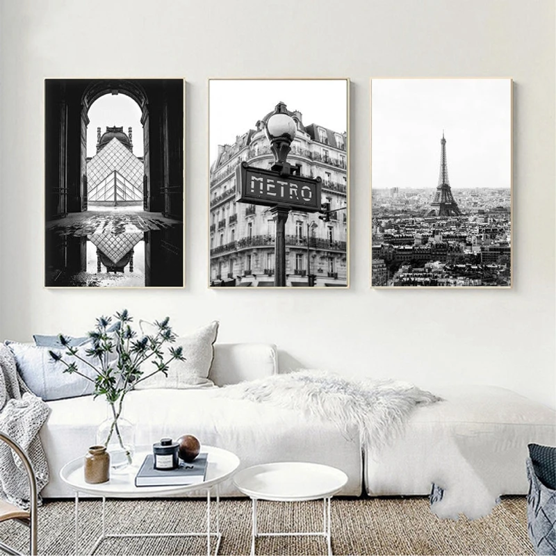 Details about   EIFFEL TOWER PARIS BLACK AND WHITE  PHOTO PRINT ON FRAMED CANVAS WALL ART DECOR 