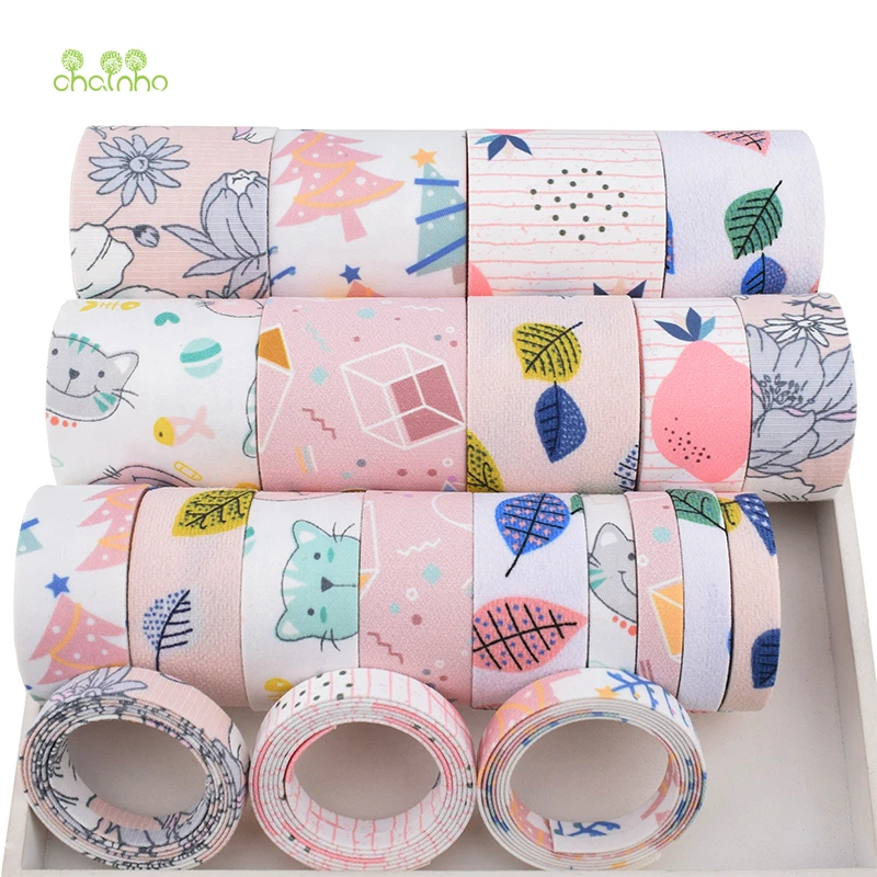 

Chainho,21pcs/Lot,Pink Cartoon Series,Cotton Ribbon Set For DIY Handmade Gifts,Crafts,Packing,Hair Accessories,Wedding,Materials
