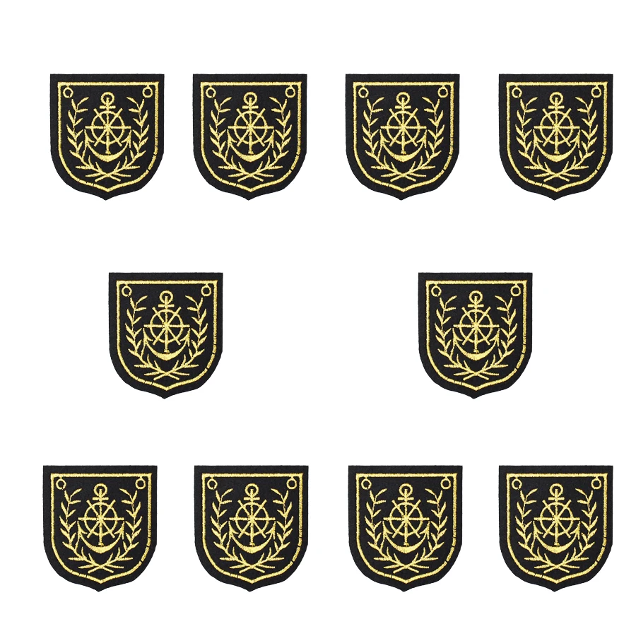 

10pcs anchor embroidered patches for clothing iron on patches for clothes badges clothes iron-on patches for jeans