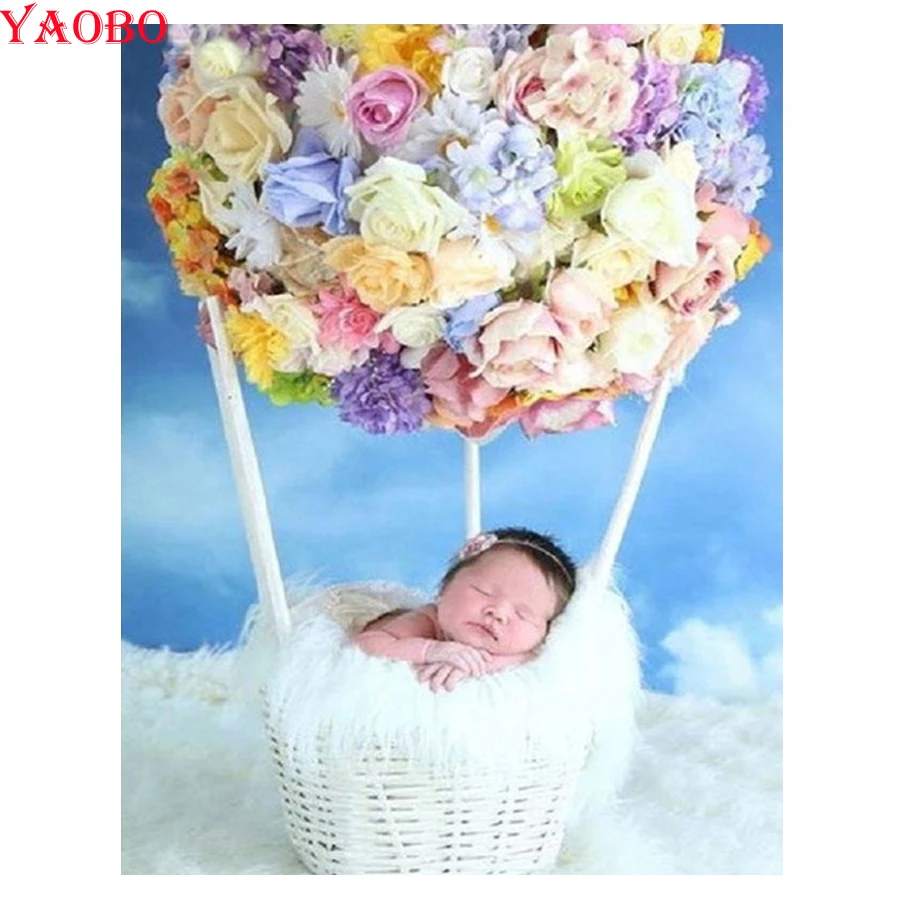 

DIY Diamond Painting Baby photo shoot 5D Full Square/Round Drill Diamond Embroidery Diamond Mosaic Cross Stitch 2019 New arrival