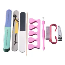 Прямая поставка, 8 шт. профессиональный маникюрный набор, длинные пилочки для ногтей, кисти для дизайна ногтей, инструменты для красоты, набор SMJ