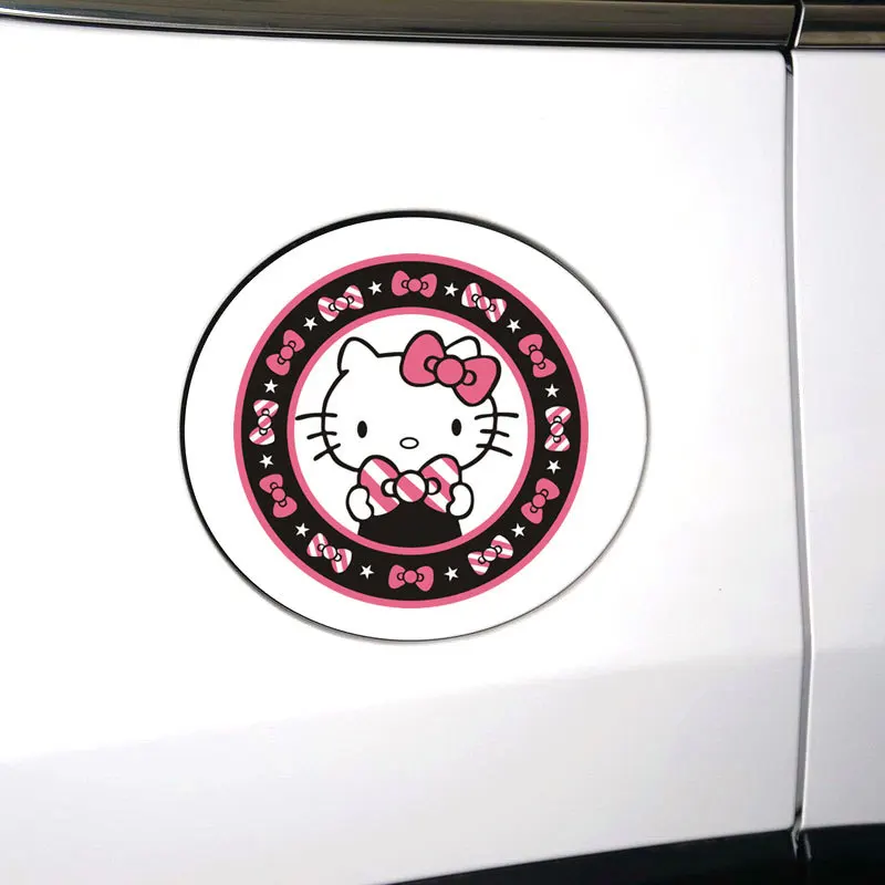 

Car Stickers Cat Cartoon Cute Lovely Creative Fuel Tank Cap Decals Waterproof Reflective Auto Styling Tuning 11*11cm D10