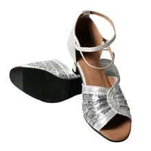 Размеры 22-25.5 см movefun бренд Туфли для латинских танцев для Для женщин/Женские Новые девочек Танцы Обувь, сандалии Обувь на среднем каблуке