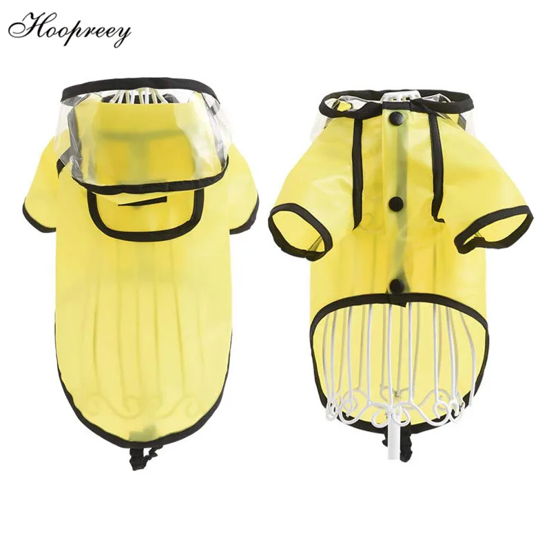 

S-XXL Small Dogs Raincoat Transparent Coat Dog Clothes for Small Dogs Teddy French Bulldog Windproof Outdoor Pet Rain Cover 10A