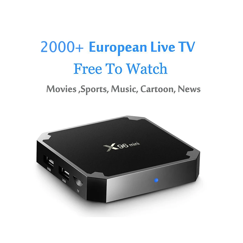 X96 Mini Android TV Box 4K Europe IPTV Support 2000+ Live