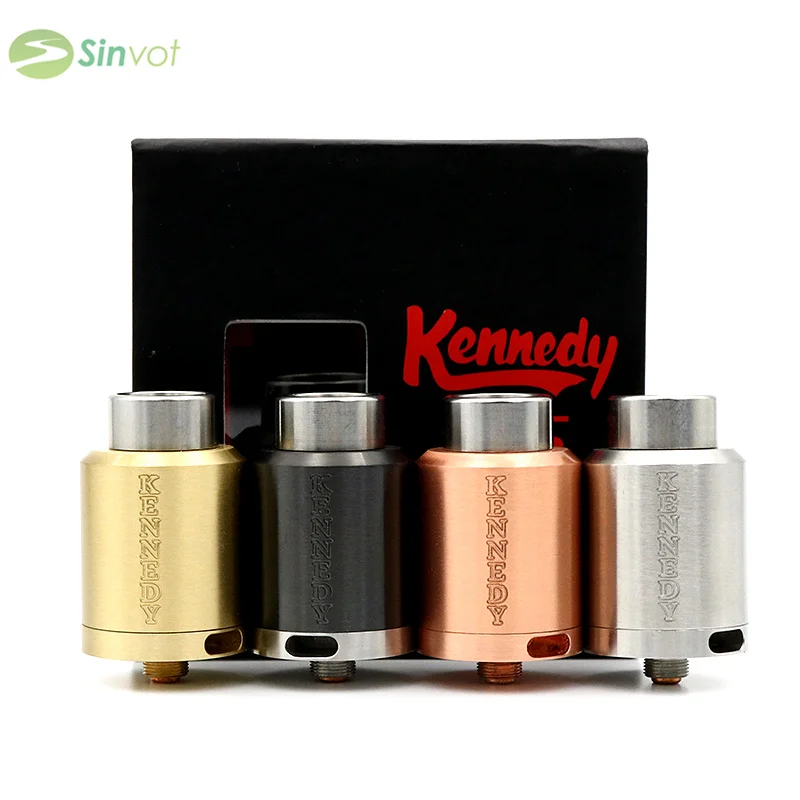 Electronic Cigarette Kennedy 25 RDA Atomizer clone Rebuildable vaporizer wide drip tip rda Kennedy V3 suit