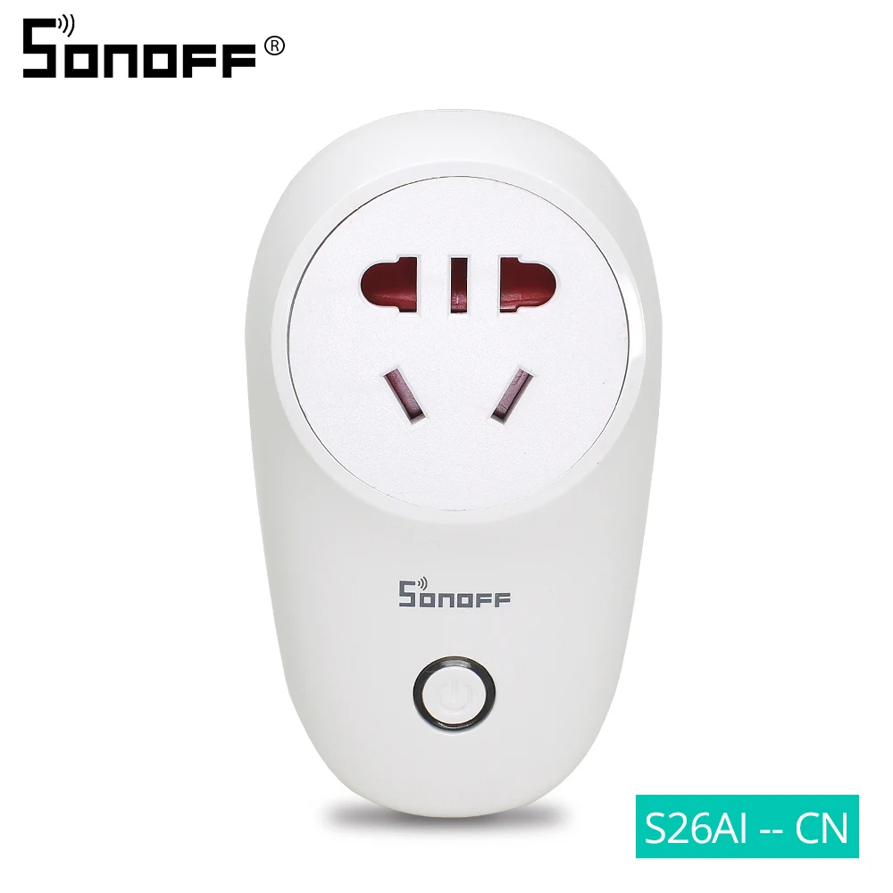 SONOFF S26 ЕС EU-E/EU-F/Великобритания/Австралия/США 220 В 10 А умная розетка Wifi розетка таймер выход удаленный Alexa Google дом IFTTT Совместимость - Комплект: S26 CN