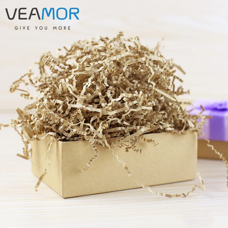 VEAMOR 6bags/set 3mm Raffia Wrapping Paper Gift Shockproof Wrinkled