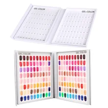 18.2CM * 21CM* 3CM 120 Colors Queen Display Book Chart Nail Gel Polish for Nail Art Salon Nail Art Tool Cardboard