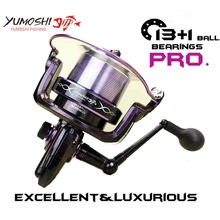 Большая Морская Рыболовная катушка 14BB 4,1: 1 дальнее колесо, металлический основной корпус, ЧПУ, качалка, сила сопротивления, большая емкость, спиннинговая катушка для соленой воды