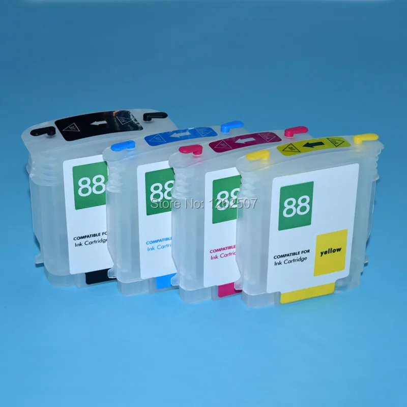 Совместимый картридж и чипы 88XL C9396A C9391A C9392A C9393A для принтеров HP Officejet Pro K5400 L7480 L7590