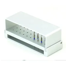 2 предмета стоматологическое лабораторное оборудование высокого Скорость боры блок Держатель 30 выдерживающий автоклавную обработку… с отверстиями белый стоматологический инструмент