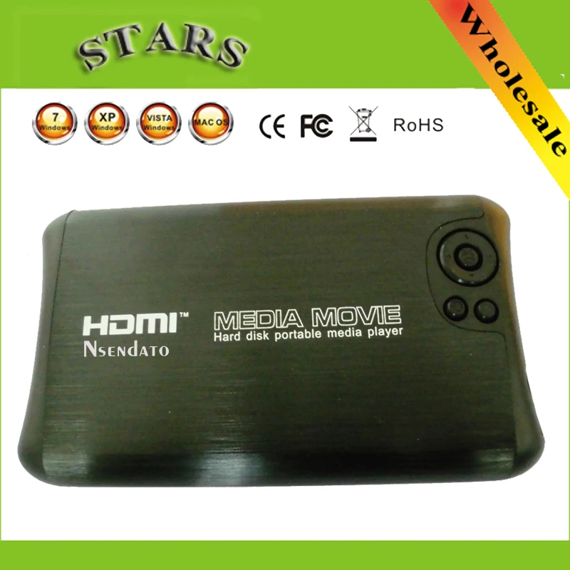 Мини 1080P 2," SATA Full HD MKV 2,5 HDD HDMI медиаплеер USB OTG AV tv AVI RMVB RM внешний hdd himedia медиаплеер центр