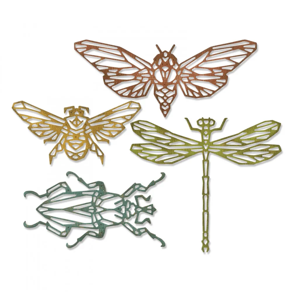

New DIY Layering 2019 Metal Cutting Dies and Scrapbooking For Paper Making Geo Insects Embossing Frame Card Craft