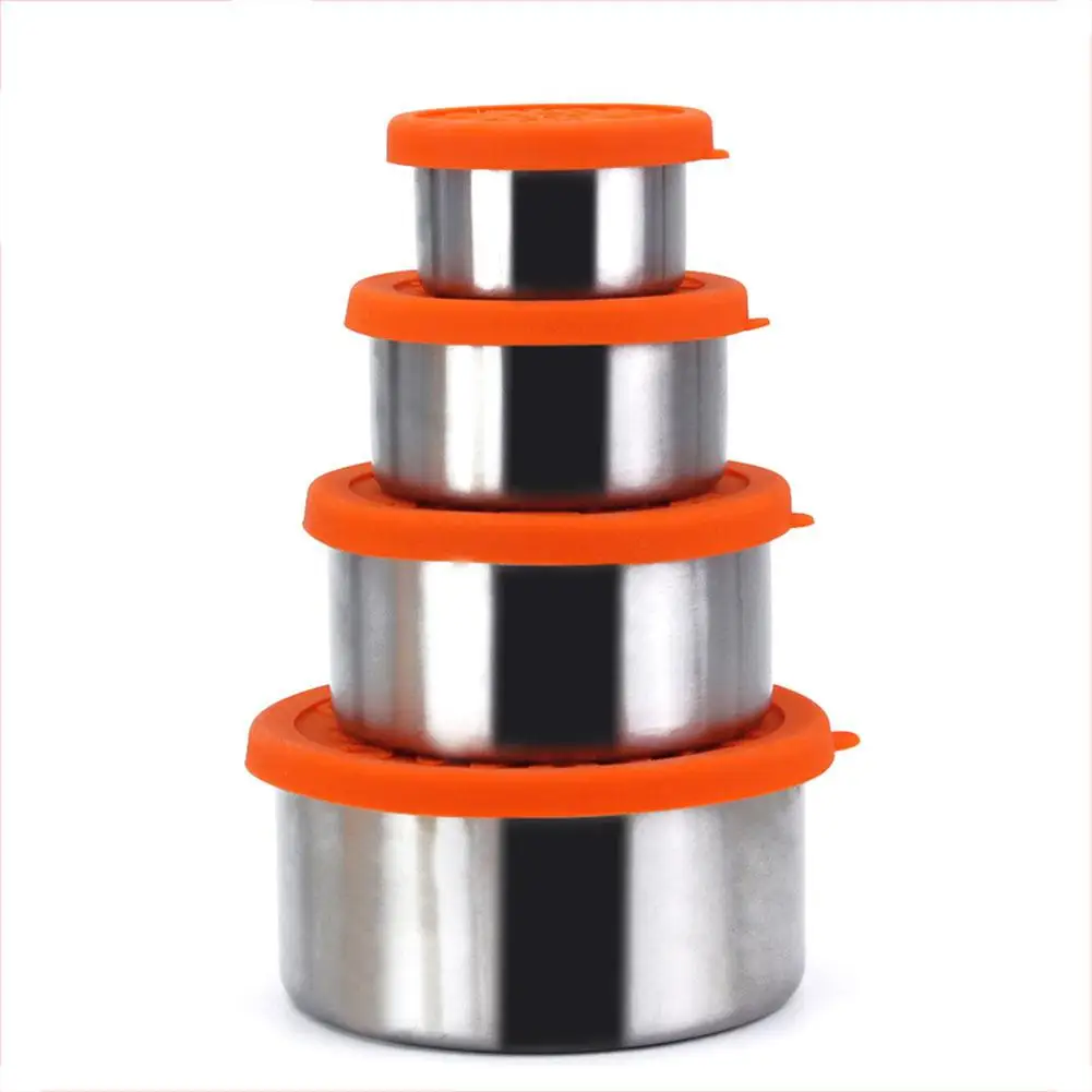 Adeeing Round 304 Stainless Steel Thermal Insulation Lunch Box with