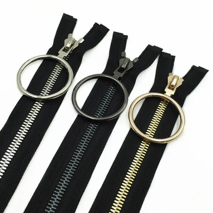 8 High Quality Fashion Copper Metal Zipper 1Pcs 70cm 80cm 100cm Brass