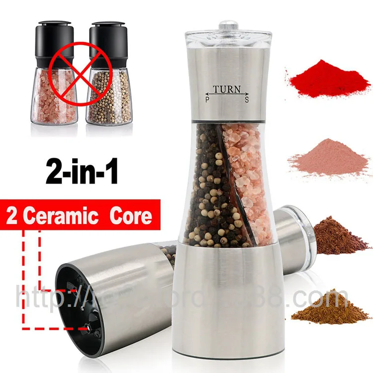 SWYIVY Mills Pepper Grinder Eco-friendly Salt And Pepper Grinder Glass