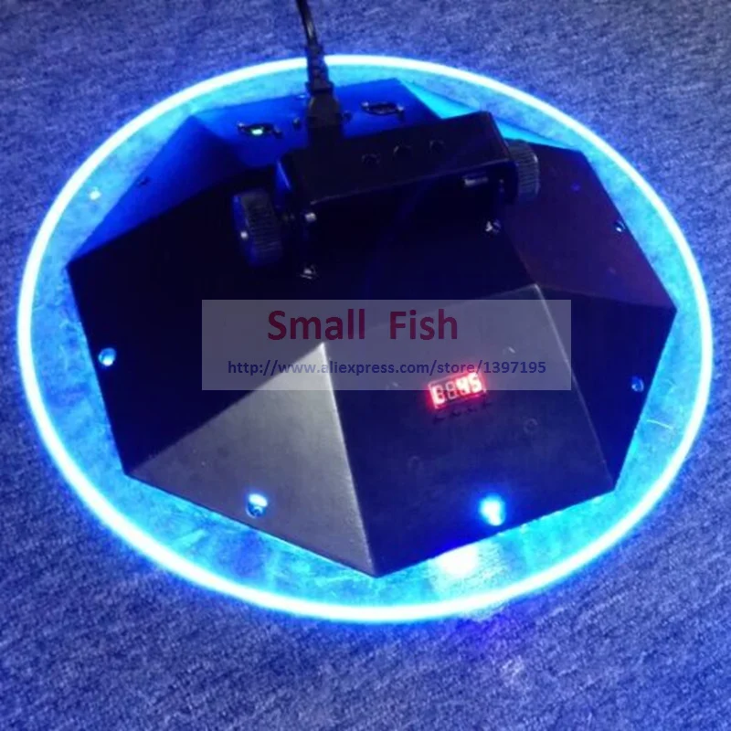 Новинка 2019 UFO Светодиодная лампа для сценических эффектов 94W RGBWY цвета с 3 DMX chs IEC