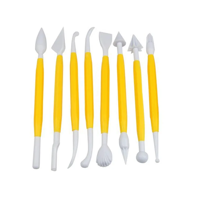 8 Pcs/set Fondant Cake Decorating Tools Flower Sugarcraft Modeling Kits