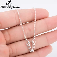 Shuangshuo bonito animal colar feminino bull terrier cão animal pingente colares & pingentes pequeno suprimentos animais estilo coreano