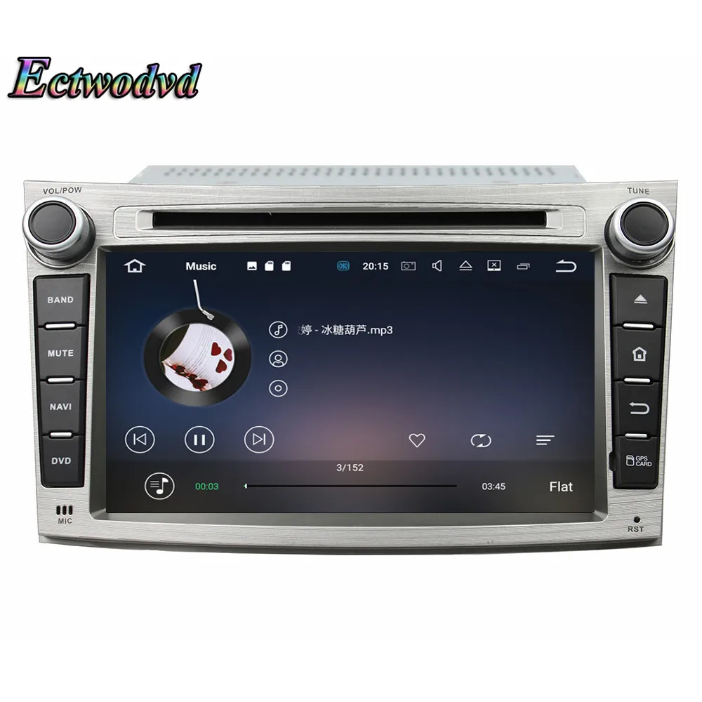 Best Ectwodvd Octa Core 4G RAM 64G ROM Android 9.0 Car Multimedia DVD Player GPS HeadUnit For Subaru Legacy/outback 2009 2010-2012 16